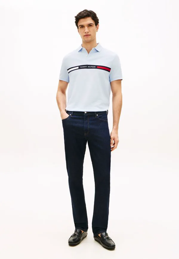 Рубашка-Поло стандартного кроя с логотипом и вставкой из пике. Tommy Hilfiger, Breezy Blue — фото 2
