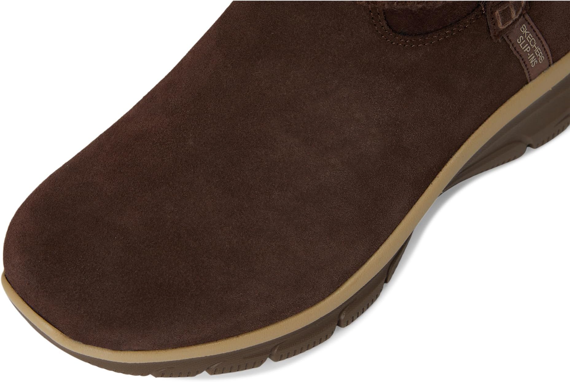Ботинки SKECHERS Women's Easy Going - Cozy Weather 2 Suede Hands Free Slip-ins, Chocolate — фото 2