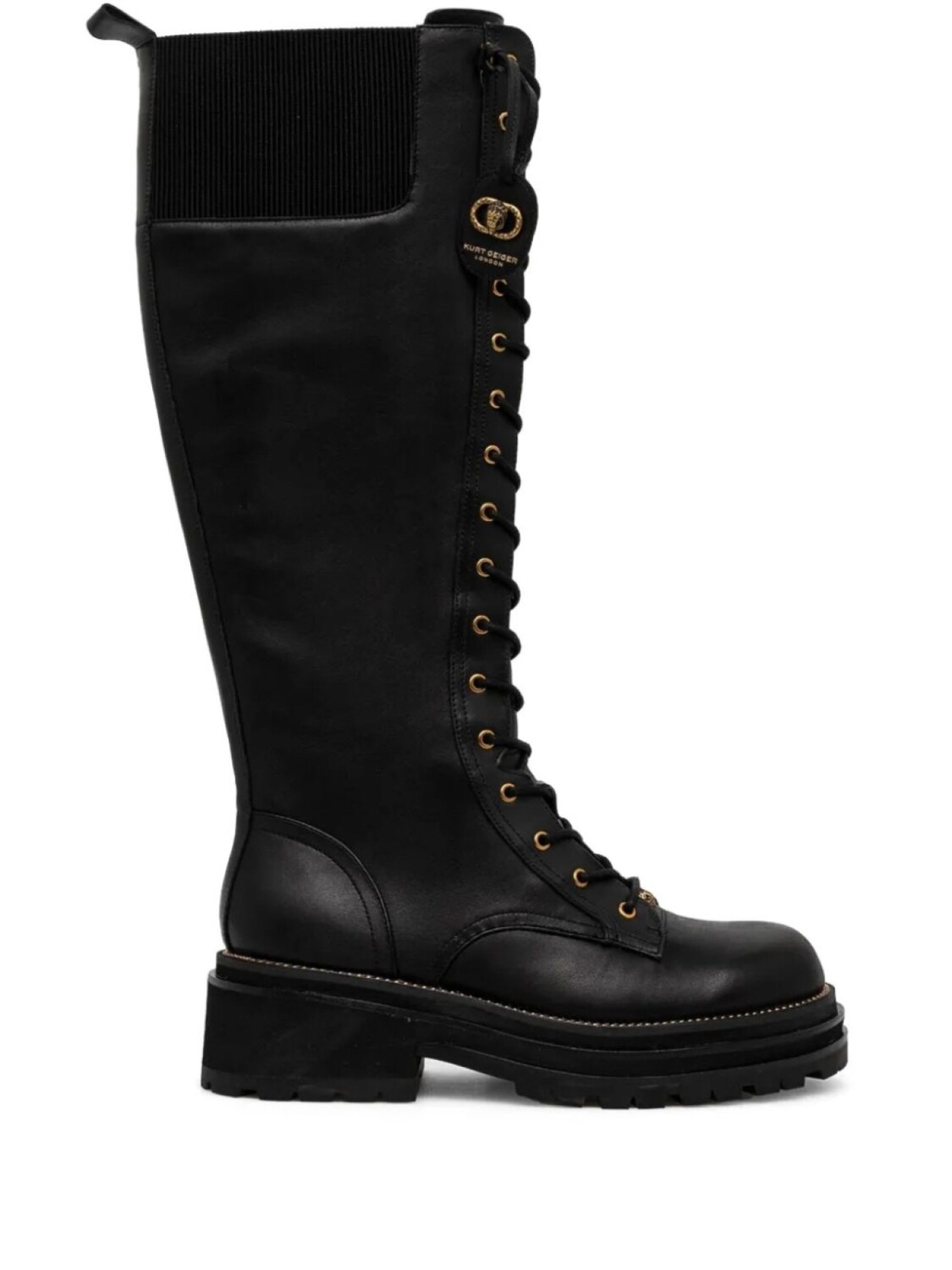 

50-мм ботинки Chelsea Combat Kurt Geiger London, черный