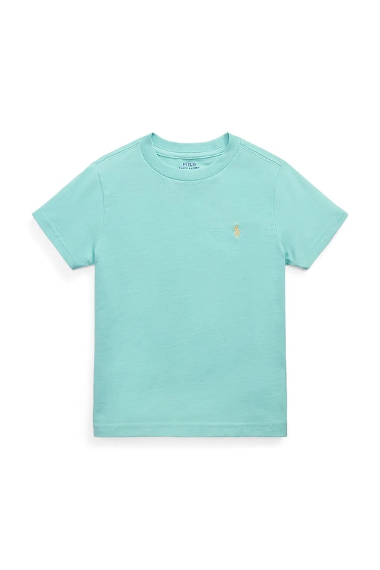 

Детская хлопковая футболка Polo Ralph Lauren, бирюзовый