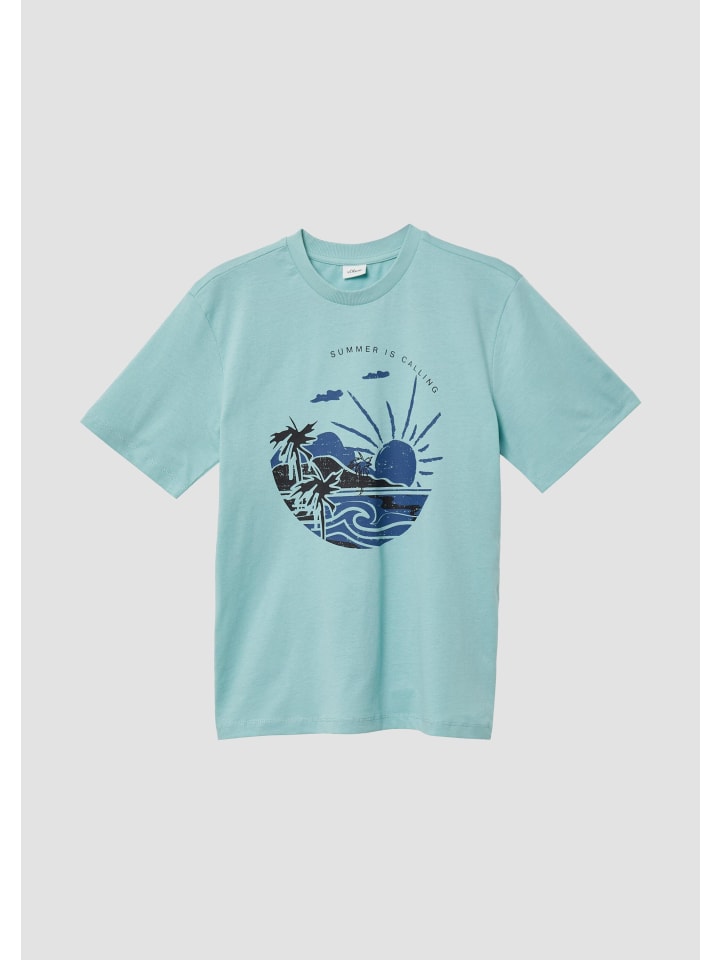 

Футболка цвета 6069_морской зеленый s.Oliver