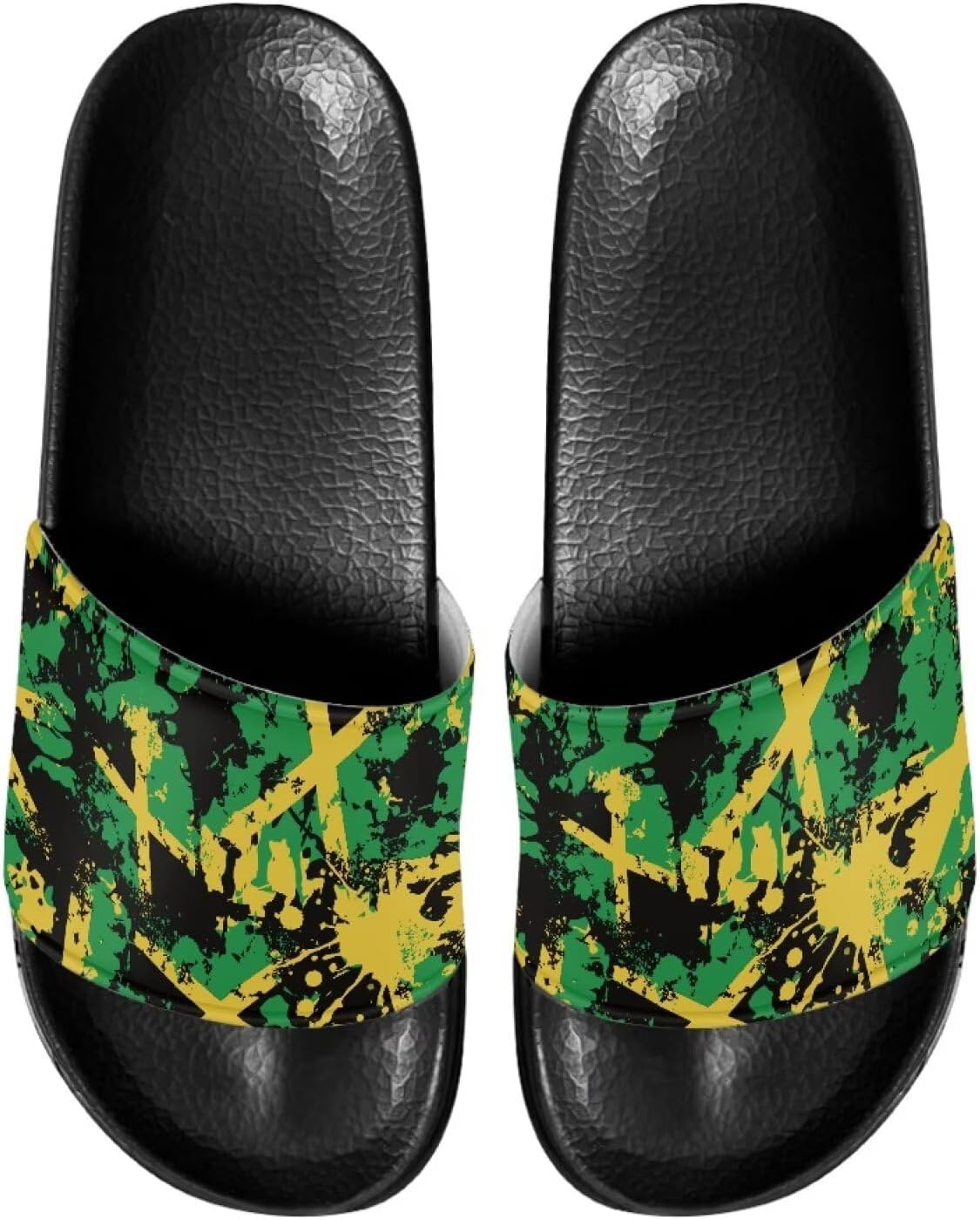 

Мужские и женские шлепанцы Cugasmaru, тапочки, сандалии, нескользящие для улицы, пляжа и дома, Jamaica Flag