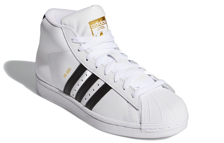 Кроссовки adidas originals Pro Model Kids Skateboarding Shoes GS Mid-top White/Black — фото 3