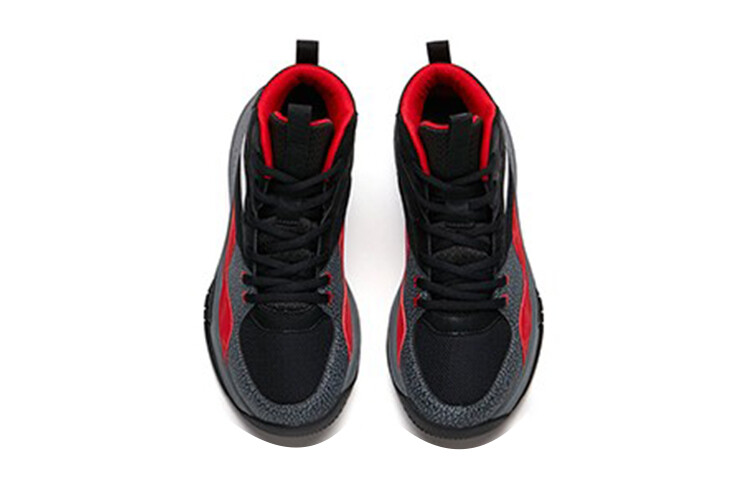 Кроссовки Anta kids Kids Lifestyle Shoes GS High-top Black/University Red — фото 4