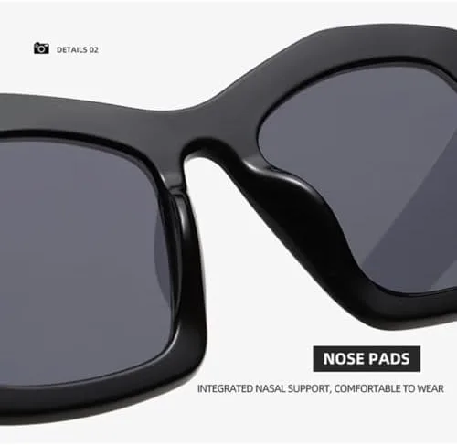 

Крупные квадратные солнцезащитные очки для женщин, модные винтажные очки в большой оправе, мужские солнцезащитные очки с защитой от УФ-излучения UV400 MTZJH, Orange