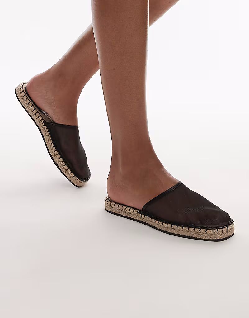 Эспадрильи-мюли Topshop Harry черного цвета