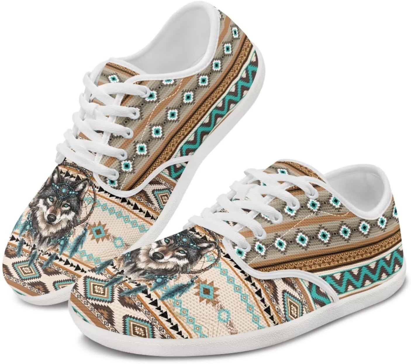 

Мужские кроссовки Chaqlin, слипоны для пеших прогулок и бега, плоская подошва, дышащие, низкие, спортивные, легкие, на шнуровке, Boho Stripes Wolf