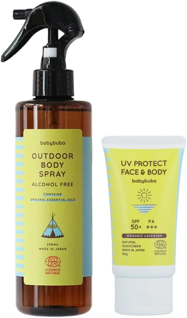 Набор для защиты от солнца babybuba Outdoor Special Set (спрей для тела 250 мл + SPF50+ для лица и тела)