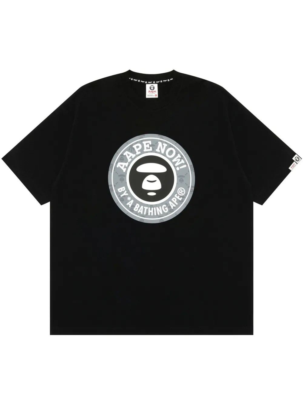

Футболка с логотипом AAPE BY *A BATHING APE, черный