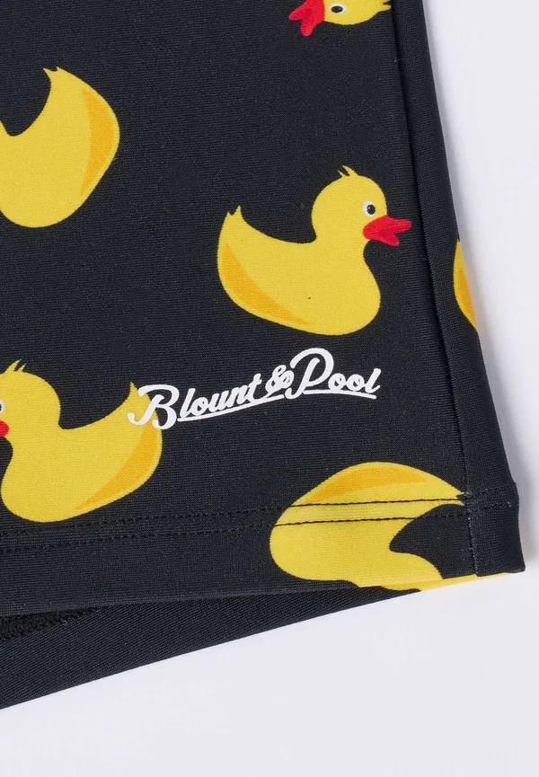 Плавки детские Tropical swim trunk jr Blount & Pool, черно-желтые утки — фото 3