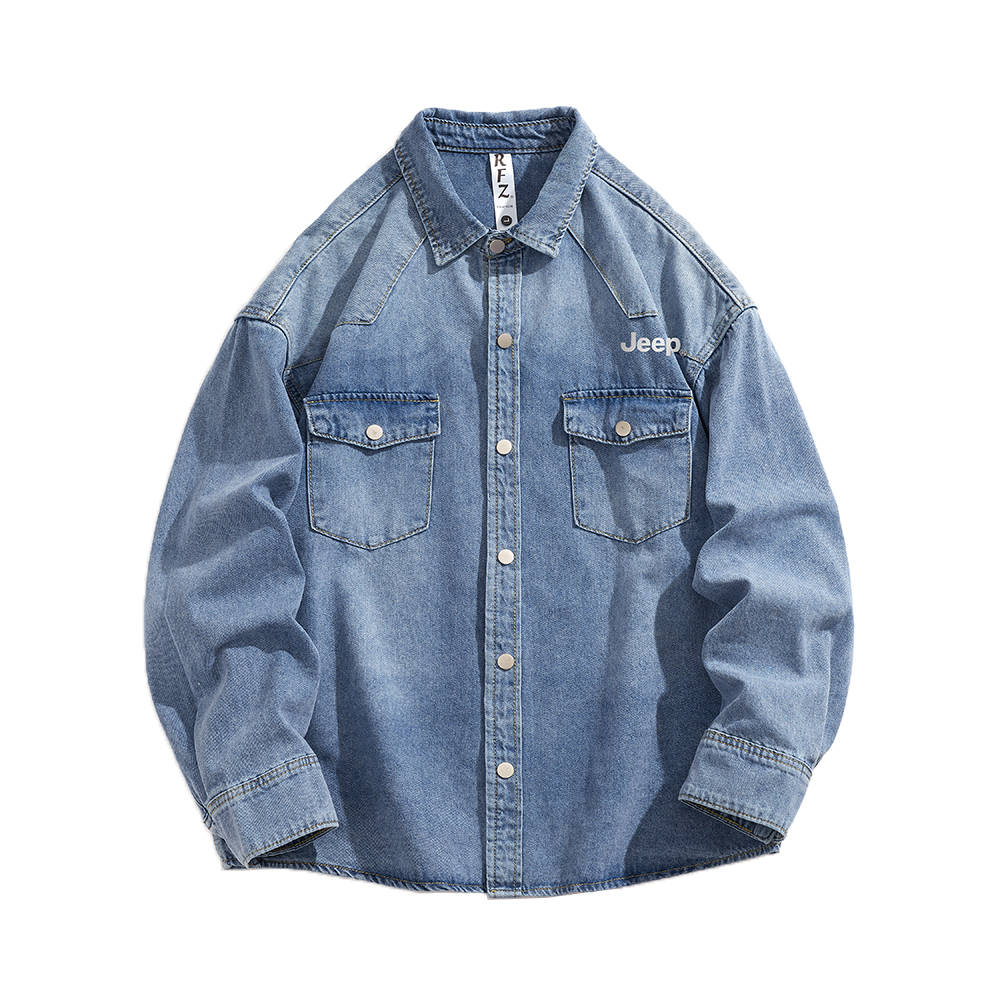 

Куртка Unisex Lapel Thin Others Jeep, светло-синий