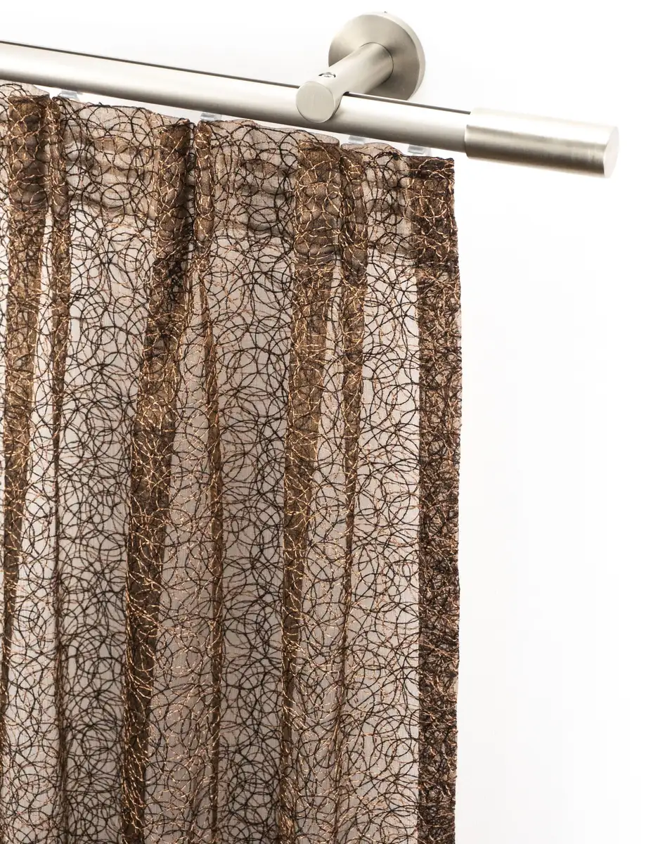 

Карниз для штор GARESA "EASY", 1 направляющая, желаемая длина, внутренняя направляющая комплекта штор, выдвижная, настенный монтаж, алюминий 53х530 см, Ø 20 мм, цвет aluminiumfarben/nickelfarben