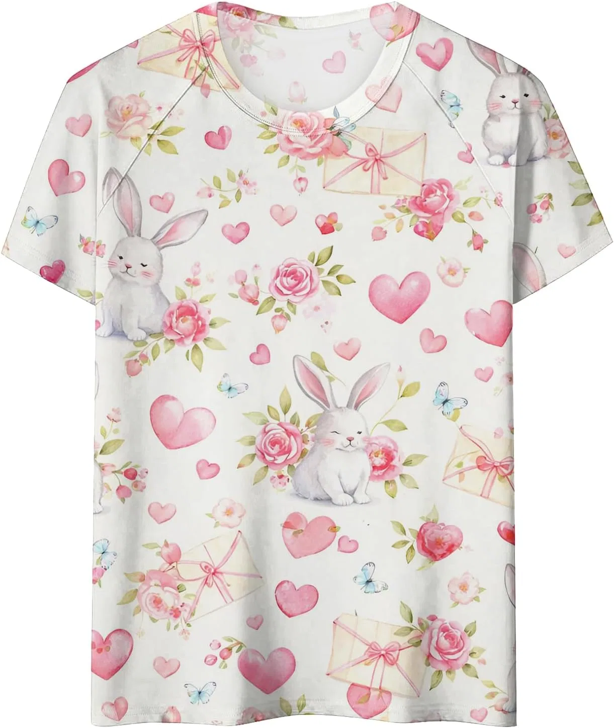 Футболка женская с принтом Easter, Polyester/Spandex, 1-light Pink — фото 3