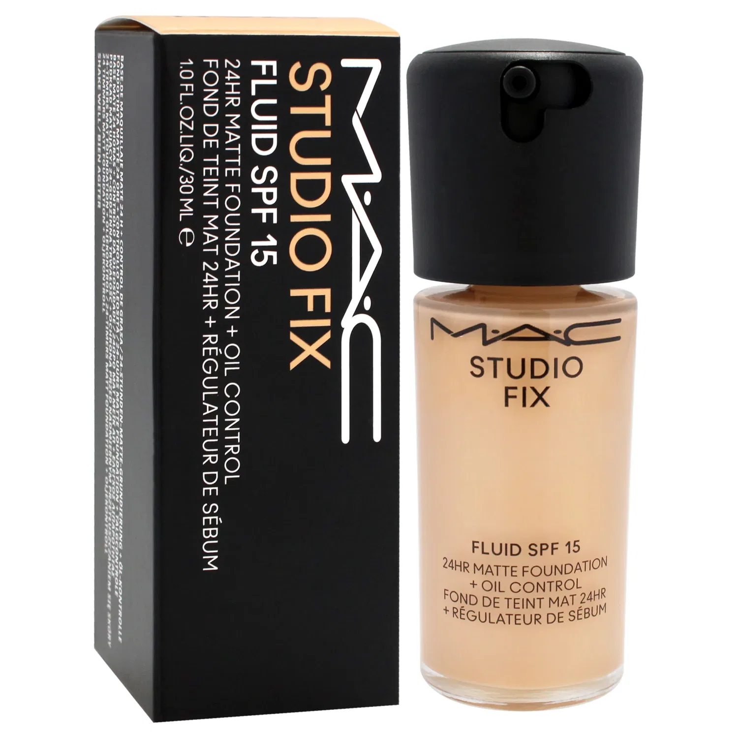 Тональный крем Studio Fix Fluid SPF 15 24Hr Matte Foundation Plus Oil Control - NC25 от MAC для женщин - 1 унция (30 мл), Small — фото 3