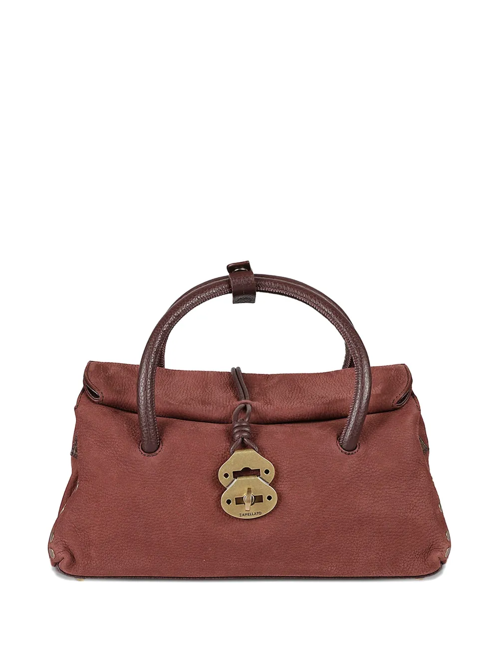 

Сумка-тоут с заклепками Zanellato, коричневый