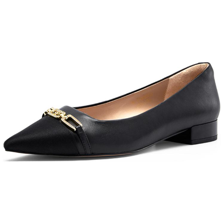 Повседневные туфли на каблуке 2 см женские NINE WEST, черные
