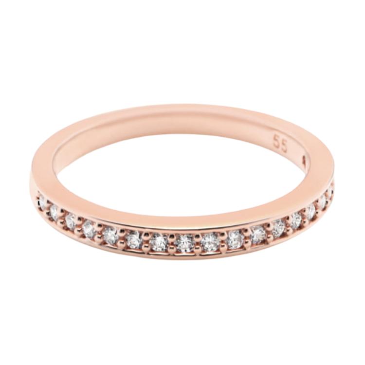 

Swarovski Позолоченное розовым золотом, фианит, кристаллические кольца Unisex Gold