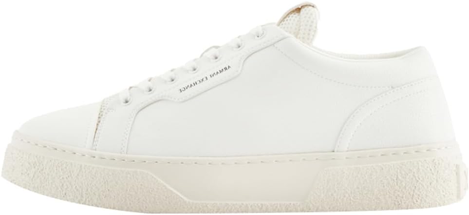 

Мужские классические кроссовки Emporio Armani с чистым дизайном и львиной эмблемой Armani Exchange, слоновая кость