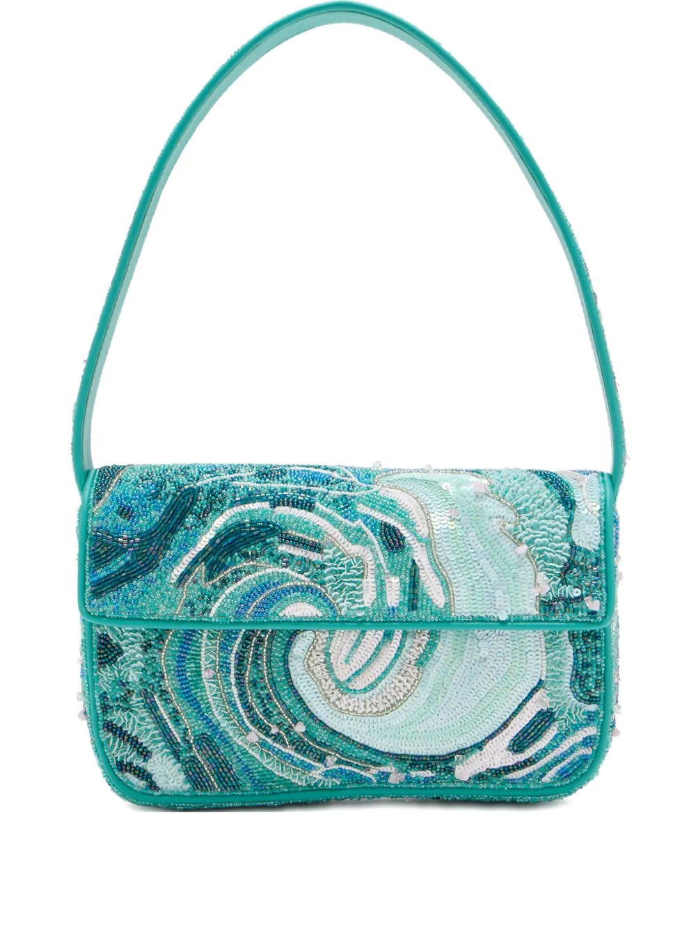 

Декорированная сумка на плечо STAUD, зеленый