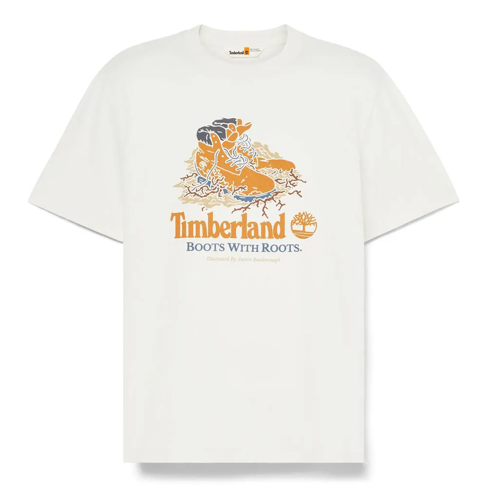 

Футболка с коротким рукавом Timberland Front Boot Graphic, белый