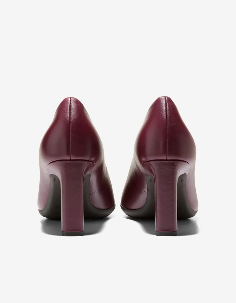 Женские туфли на каблуке из кожи Cole Haan, гранатовый — фото 2