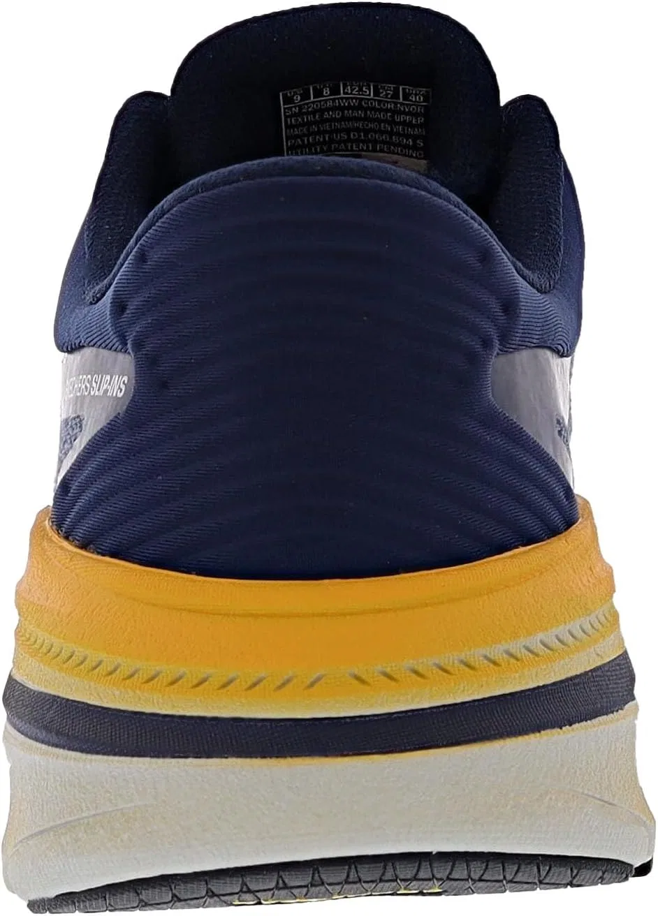 Skechers Mens Slip-Ins: Max Cushioning Arch Fit 2.0 - Cool Core Walking Shoes, Navy/Orange — фото 4