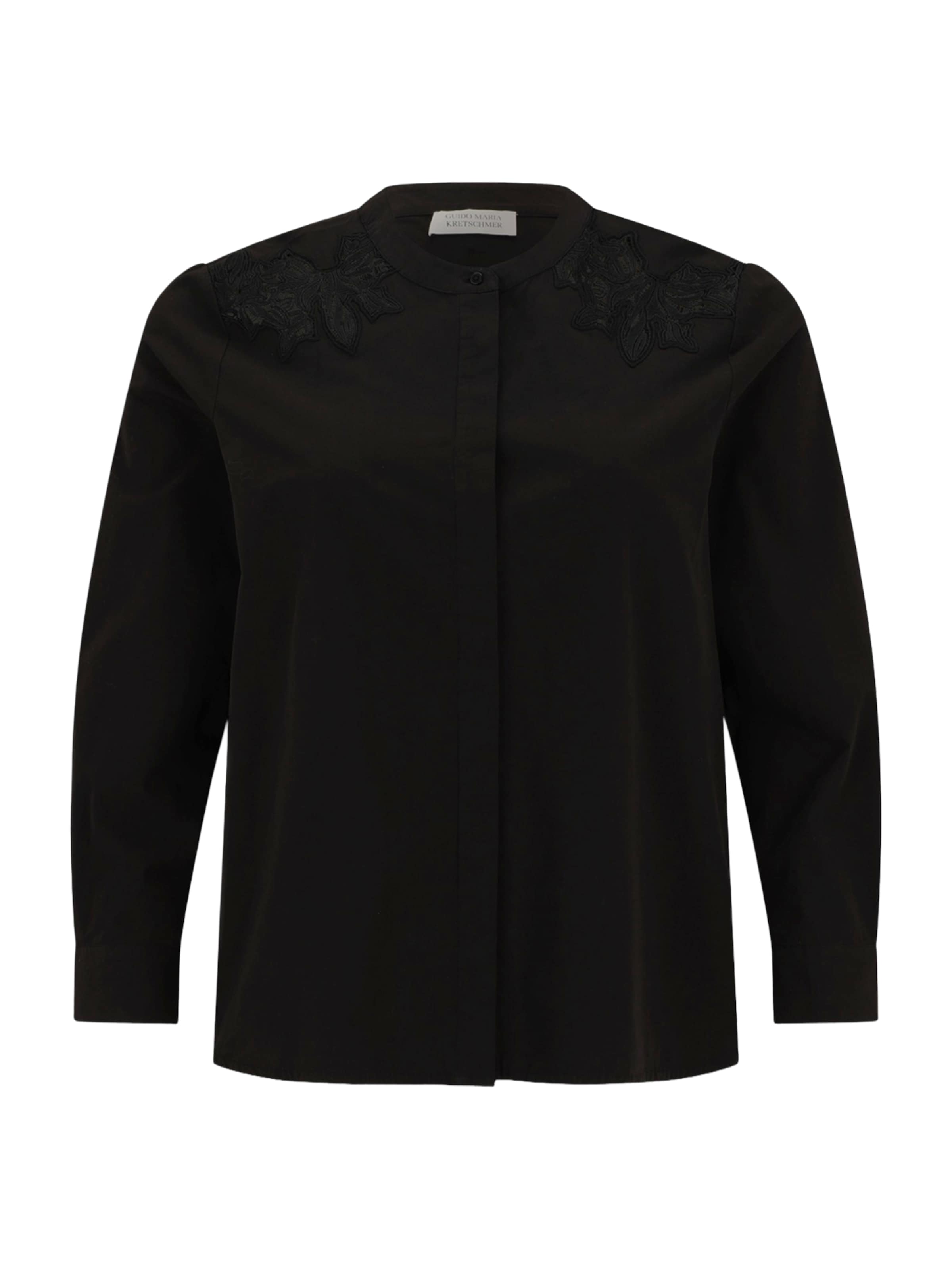 

Guido Maria Kretschmer Curvy Блузка 'Clarice' в черном цвете