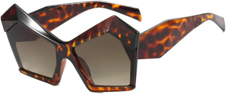 

Солнцезащитные очки LVTFCO Oversize Cat Eye для женщин, винтажные солнцезащитные очки в крупной оправе для мужчин, роскошные солнцезащитные очки, Leopard Tea