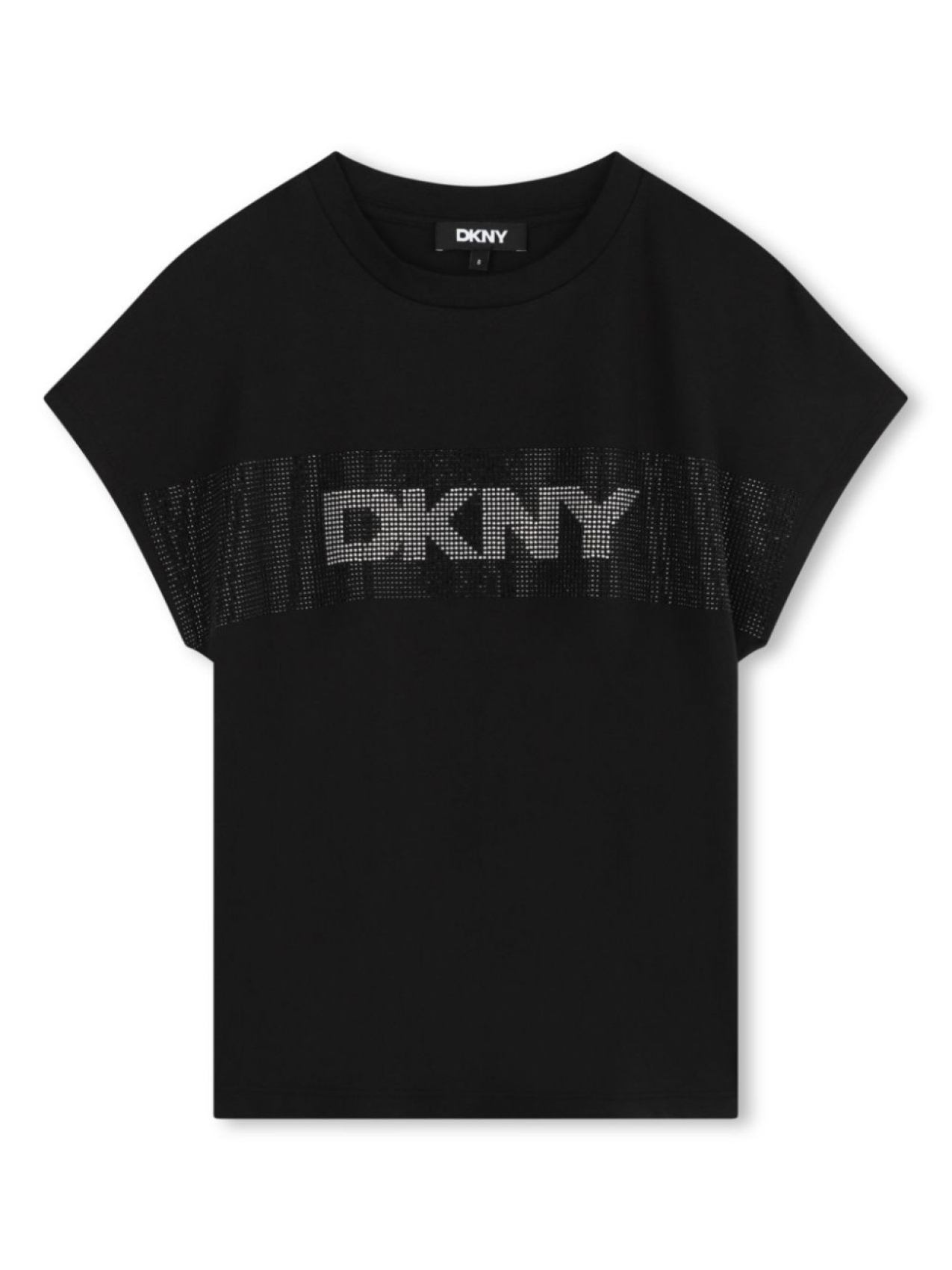 

Dkny Kids футболка с кристаллами, черный