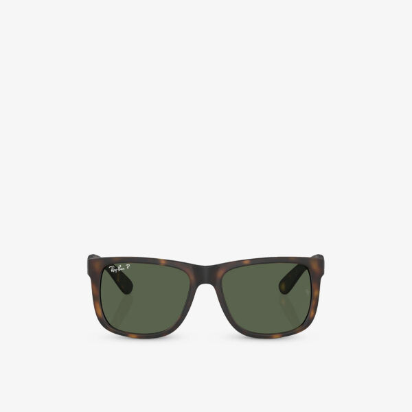 

Rb4165 justin солнцезащитные очки wayfarer в квадратной оправе черепахового цвета Ray-Ban, коричневый
