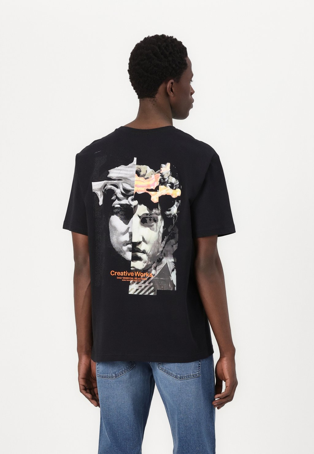

Футболка с принтом ONSMATTEO TEE Only & Sons, черный