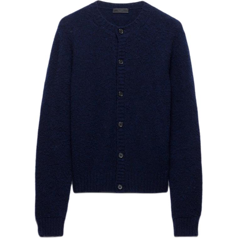

Шетландский шерстяной кардиган PRADA, синий