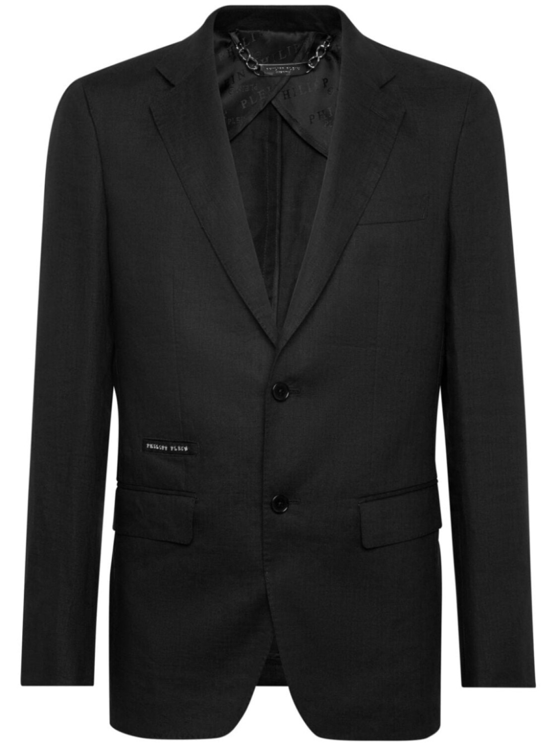 

Philipp Plein льняной пиджак, черный