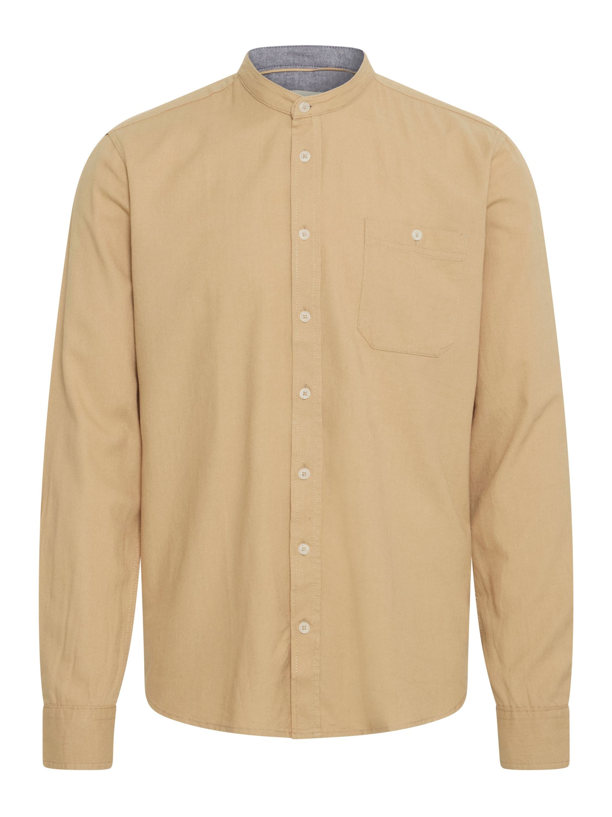 

BLEND Рубашка на пуговицах 'Bobby' Regular fit в светло-коричневом цвете