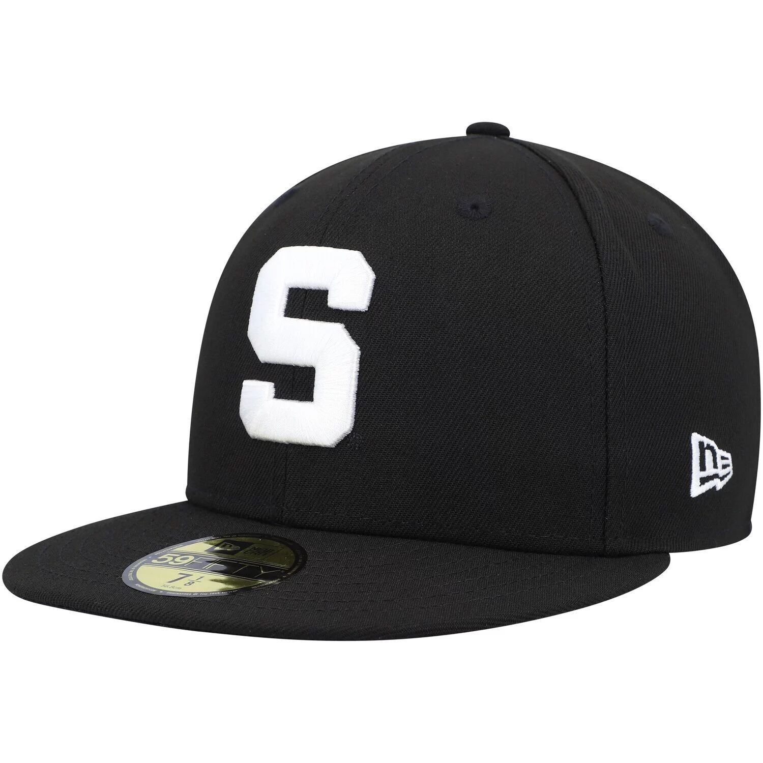

Мужская приталенная шляпа New Era Michigan State Spartans черно-белая 59FIFTY