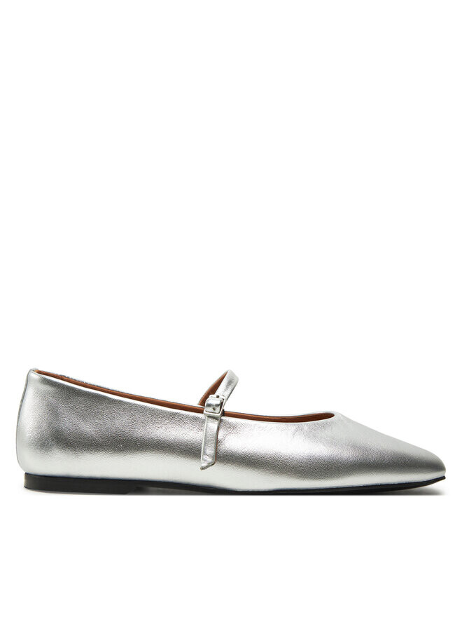 Балетки Calvin Klein Mary Jane Ballerina - Met HW0HW02269, серебряный