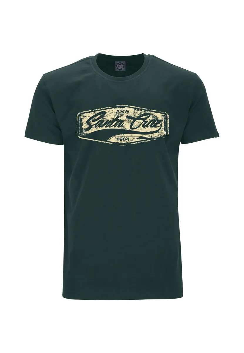 

Футболка AHORN SPORTSWEAR "SANTA CRUZ" с модным принтом спереди, зеленый