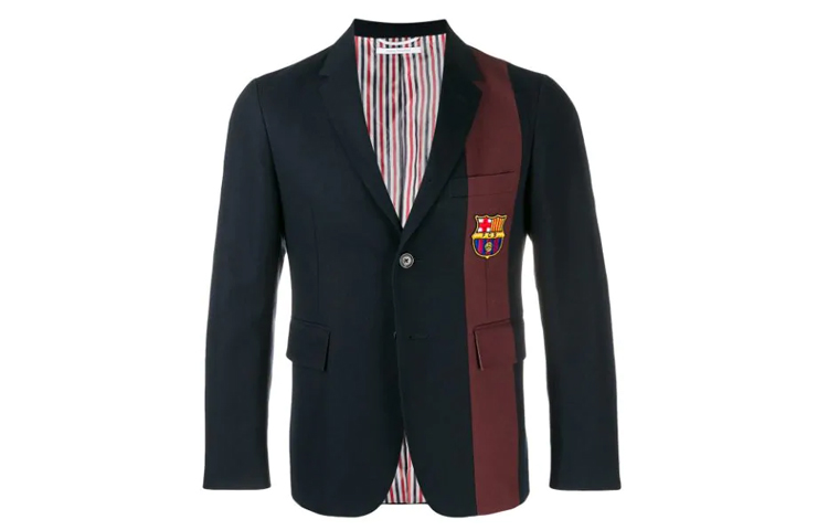 

THOM BROWNE Мужской деловой костюм морской синий, Marine Blue