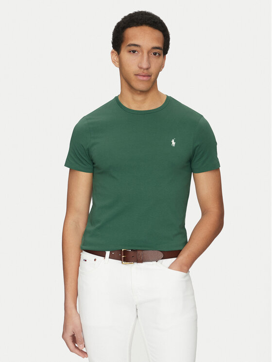 

Облегающая футболка 710671438422 Polo Ralph Lauren, зеленый