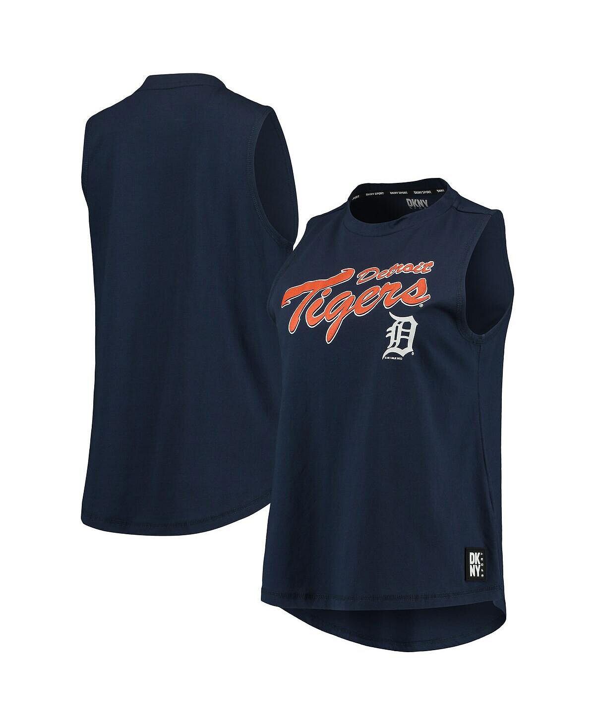 

Женская темно-синяя майка Detroit Tigers Marcie DKNY, темно-синий
