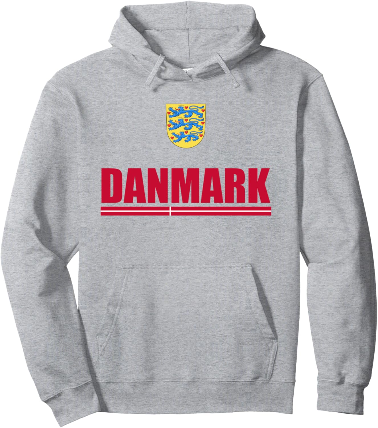 

Dansk Apparel Толстовка с патриотическим флагом Дании Proud Dansker Clothing, серый