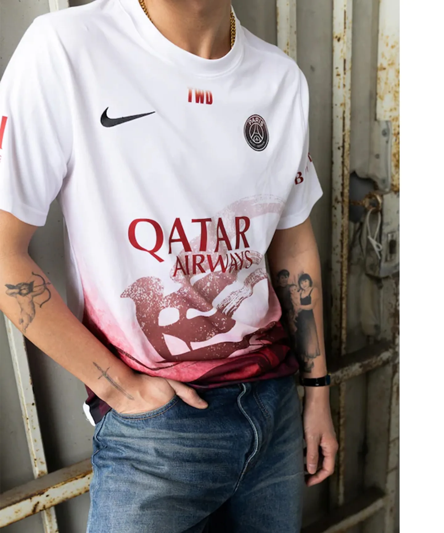 Футболка Nike Paris Saint-Germain Team Wang Collector's Item белая — фото 2