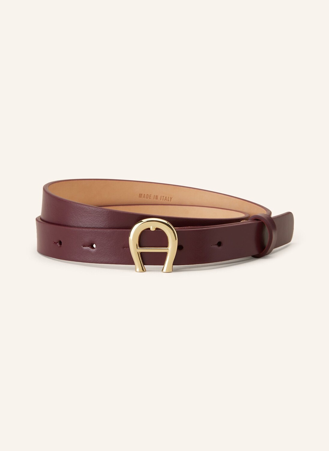 

Кожаный ремень AIGNER, темно-красный