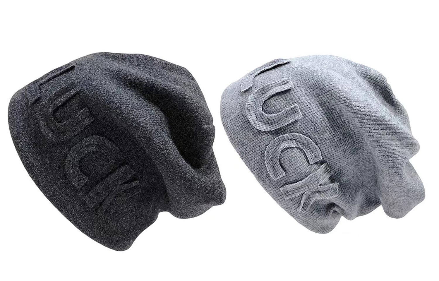 

ALIEN BANG Акриловая вязаная шапка унисекс, 2 Pack (Dark Gray+Light Gray)