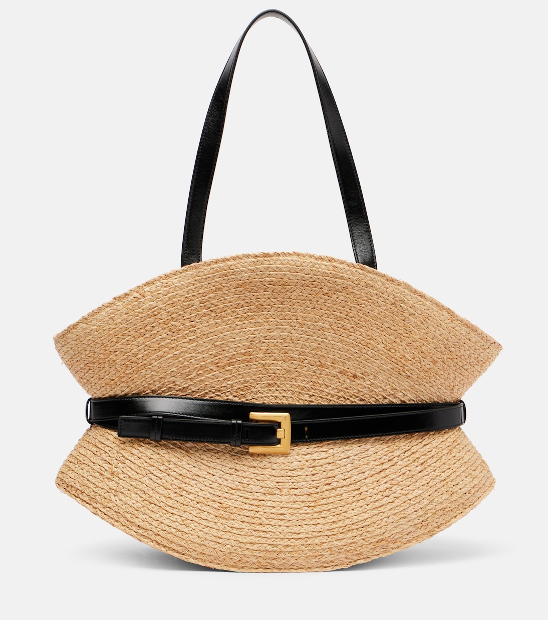 

Средняя плетеная сумка Shuffle Balmain, Gwn Naturel / Noir