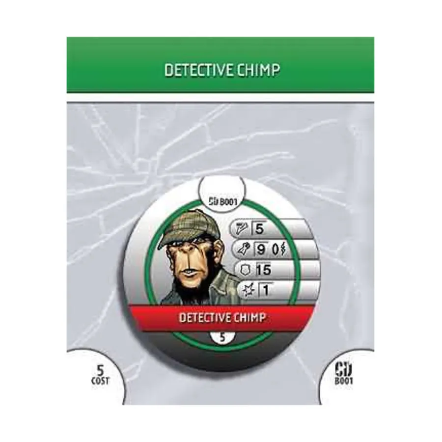 

Жетон - Детектив Шимпанзе, DC HeroClix - Collateral Damage - Singles