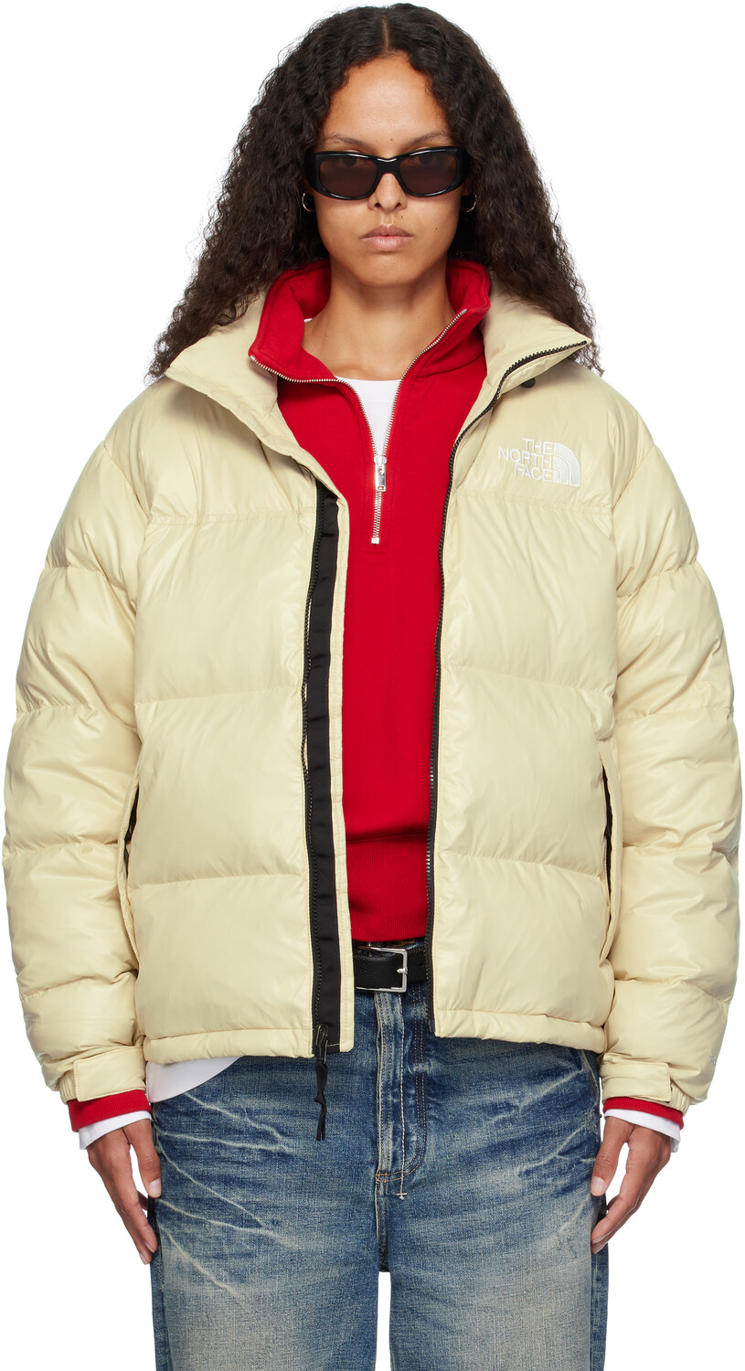 

ENE Эксклюзив бежевый 1996 Retro hine Nuptse пуховик The North Face