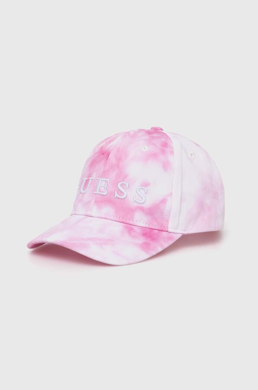 

Шапка Guess с хлопковым козырьком детская, розовый