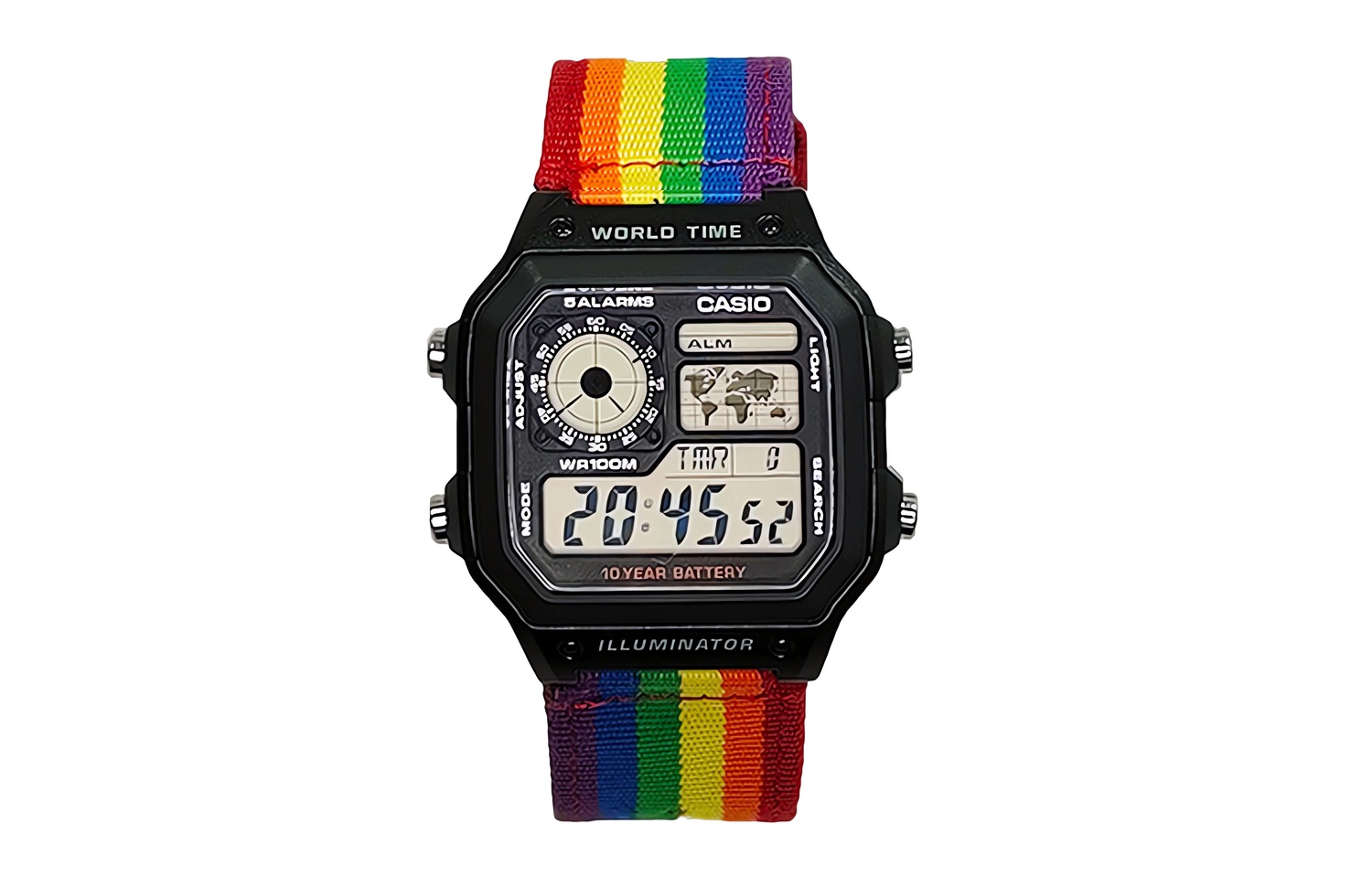 

Унисекс молодежные черные часы CASIO