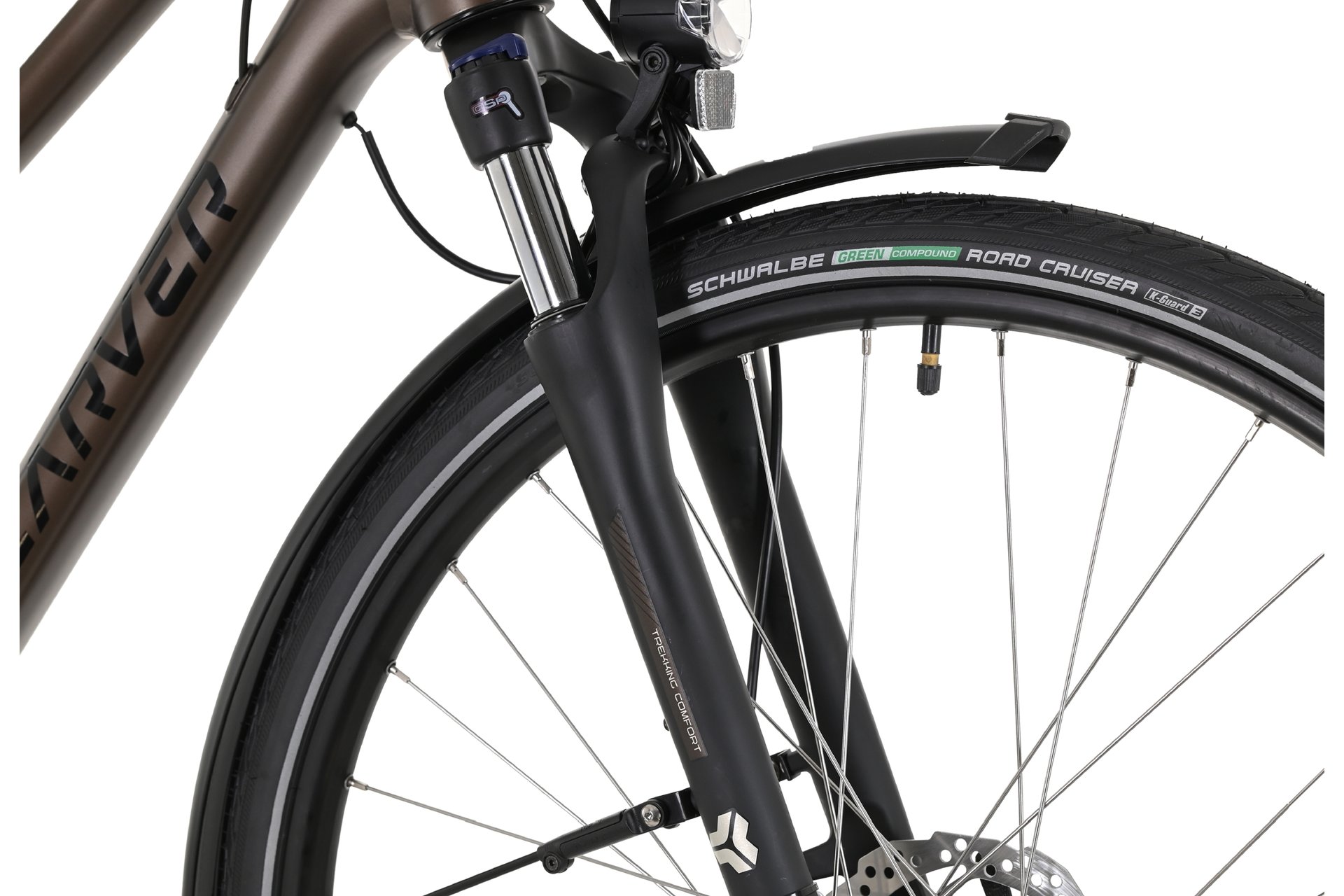 Треккинговый велосипед Carver Tour 120 - 28 дюймов - Damen Sport - 2024, цвет Braun|brownmetal black champagne — фото 3